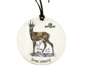 Dřevěná medaile klasik - Srnec