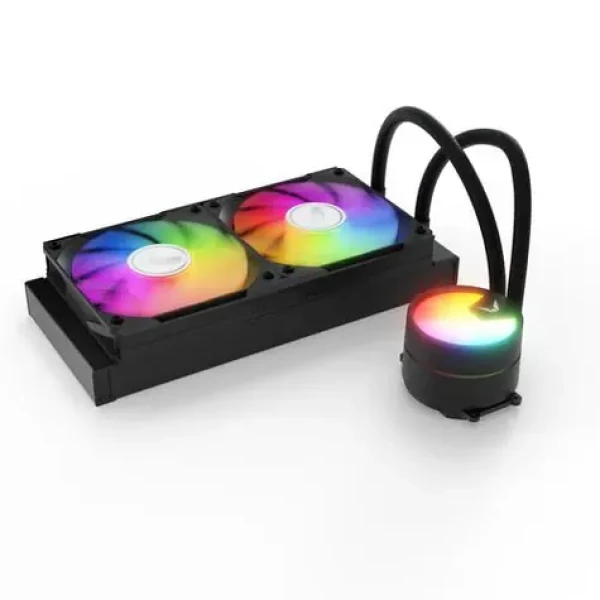 Valkyrie VK-AIOA240B černá / AIO vodní chladič CPU / 2x 120 mm / 32.8dB / AMD + Intel (VK-AIOA240B)