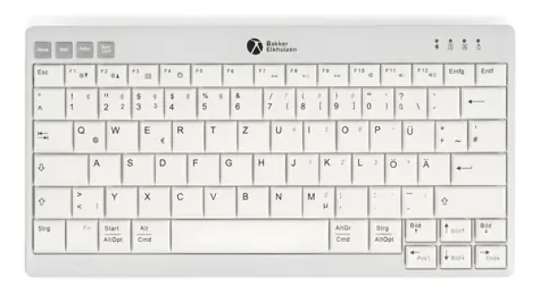 BakkerElkhuizen UltraBoard 950 V2 UK / Klávesnice / Ergonomická / USB + Bluetooth / Tenkeyless (BNEU950WV2UK)