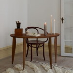 Ester & erik Adventní svíčka Kalenderlys Ø 6 cm – 24 Soft Clay, béžová barva, vosk