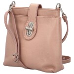 Dámská kožená crossbody kabelka Lara sweet, starorůžová