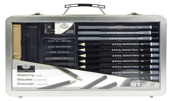 Royal Langnickel Kufřík sada skicování 51ks