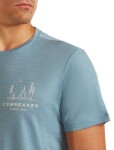 Pánské merino triko s krátkým rukávem ICEBREAKER Mens 150 Tech Lite SS Tee Peaceful Pass, Flint Blue velikost: M