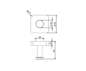 KLUDI - Vela S Háček, matná černá 2598439
