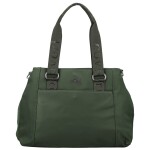 Stylová dámská nylonová kabelka do ruky Elke, tmavě zelená