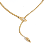 ELENYS Arrow – pozlacený náhrdelník 18K žluté zlato Délka náhrdelníku: 40+5 cm / max. 45 cm