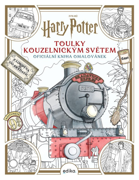 Harry Potter: Toulky kouzelnickým světem - oficiální kniha omalovánek - Paula Rozelle Hanback