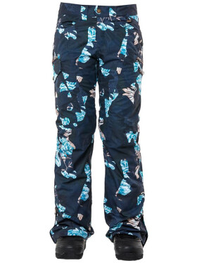 ROJO SNOW CULTURE FLORAL CAMO BLUE NIGHTS dámské zimní kalhoty - S