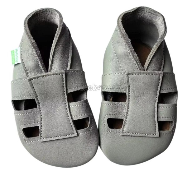 Dětské celoroční boty Hopi Hop sandálky světle šedé Velikost: M