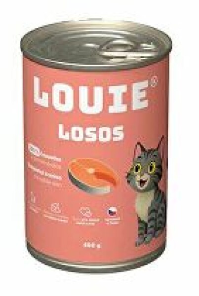 Louie Cat konz. Losos s prebiotiky 400g