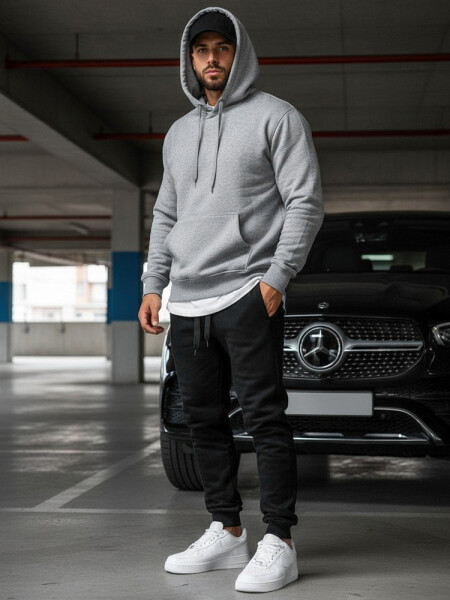 Pánské černé tepláky FashionStreet UX2395 M
