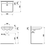 Laufen - Pro Liberty Umyvadlo, 60x55 cm, 1 otvor pro baterii, bez přepadu, bílá H8119500001561