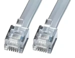 Lindy RJ-12 5 m šedá / Telefonní kabel / RJ12-RJ12 / 1:1 / 6 žil (34225)