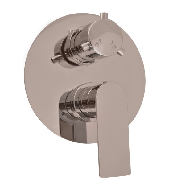 RAV Slezák - NIL - Vanová/Sprchová baterie podomítková 2-cestná s tělesem, Metal Grey - lesklá NL186KMGL NL186KMGL