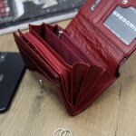 Stylová dámská kožená peněženka Gregorio Diko, červená