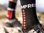 Běžecké kompresní ponožky Compressport Ultra Trail Socks - BLACK Velikost: EU 35-38