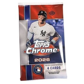 2026 Topps Chrome Baseball Hobby Balíček - sběratelské karty MLB