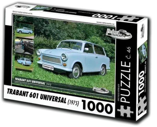 RETRO-AUTA Puzzle č. 46 Trabant 601 Universal (1975)