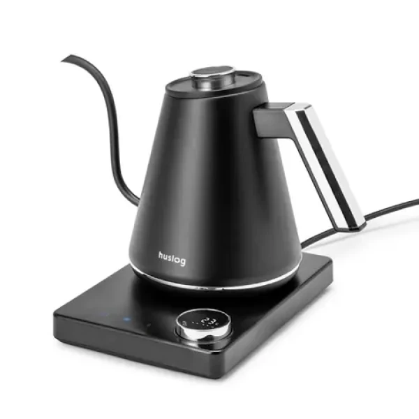 Huslog Rychlovarná konvice černo-stříbrná / Rychlovarná konvice / 1100 W / 1 l / nerez / 40-100 °C (OWN000147)