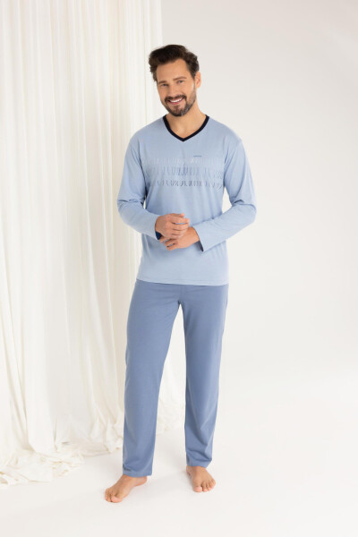 PÁNSKÉ PYŽAMO 495 BIG J/25 modrá 3XL