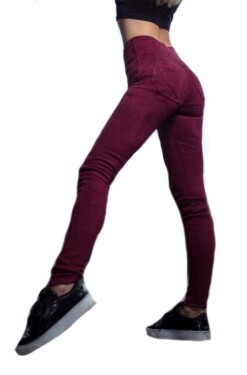 Dámské legíny push-up Disstyle bordó