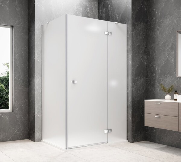 POLYSAN - GLOBE CHROME obdélníkový sprchový kout 1000x900, matné sklo, pravé GB1010-3315MRC