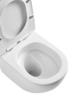 Kielle - Oudee Závěsné WC se sedátkem Softclose, Vortex Rimless+, bílá 30102010-SET2