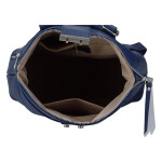 Krásný dámský kožený batůžek Sebastien, modrá