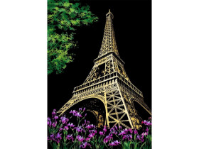 Škrabací obrázek Eifellova věž 40 5x28 5cm