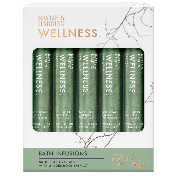 Baylis & Harding Dárková sada koupelových solí Wellness – 5 ks, zelená barva