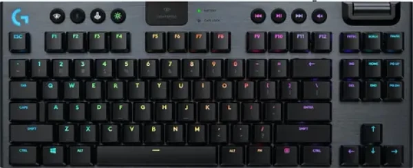 Logitech G915 TKL DE Tactile černá / bezdrátová herní klávesnice / Bluetooth / Lightspeed / RGB podsvícení (920-009496)