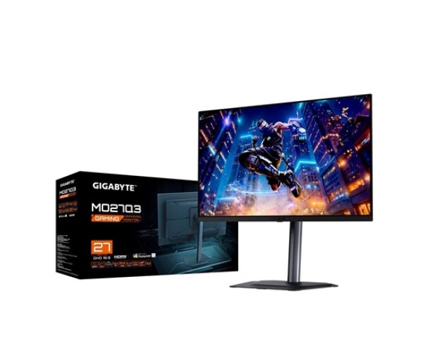 GIGABYTE LCD - 27" Gaming monitor MO27Q3, OLED, 2560x1440 QHD, 240Hz, 1.5M:1, 250cd/m2, 0.03ms, 2xHDMI, 1xDP EDF_1541155