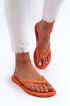 Ploché Pružné Sandály Japonské Dámské ZAXY JJ285254 Oranžové 35/36