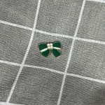 Pinarna.cz Zeleno-bílá mašle