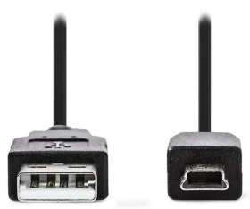 Nedis USB-A - USB Mini-B černý 3m / Kabel USB / USB 2.0 / 5pinů / bulk (CCGL60300BK30)