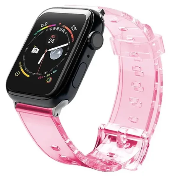 Hurtel Silicone Strap Light červená / Řemínek / Apple Watch 42/44 mm / Silikonový