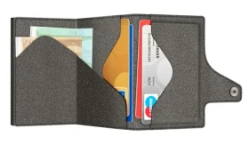TRU VIRTU Click Slide Recycled PET šedá/černá / Peněženka / RFID ochrana / až 12 karet (24106500807)