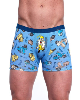 Boxerky Cornette Tattoo 280/243 Ciao S-2XL modrá M