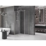 MEXEN/S - Velar sprchový kout, posuvné dveře 90 x 110, transparent, nikl kartáčovaná 871-090-110-01-97