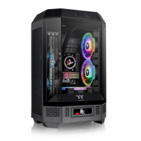 THERMALTAKE Case The Tower 300, mATX, Průhledná bočnice, 2x 140mm Fan, černá EDF_964030