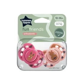 Tommee Tippee Dudlík silikon fun girl 2ks 18-36m - více barevných variant (43340399)