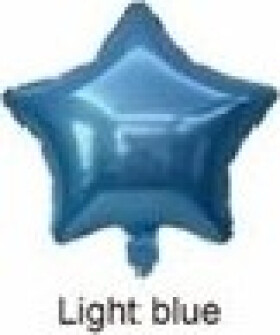 Fóliový balónek Hvězda světle modrá - Moje party