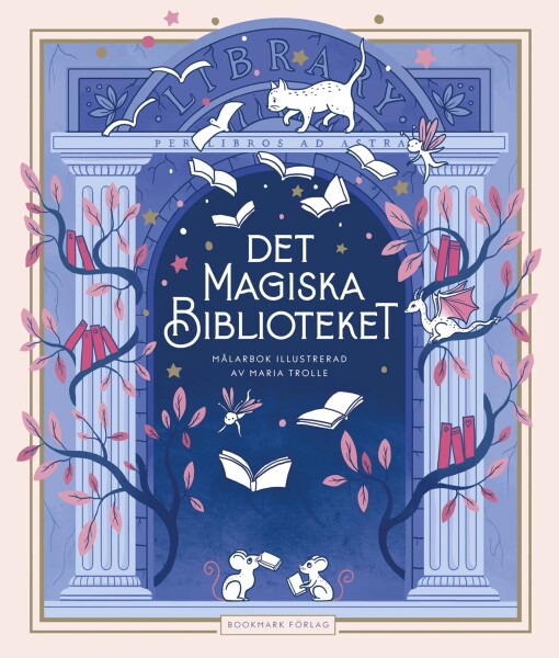 Det magiska biblioteket, antistresové omalovánky, Maria Trolle