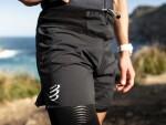 Běžecké šortky Compressport Trail 2-in-1 Short černé Velikost textilu: