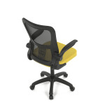 Dětská židle, houpací mechanismus, žlutá síťovina, KA-K2006 YEL