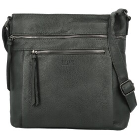 Stylová dámská koženková crossbody kabelka Orniva, tmavě šedá