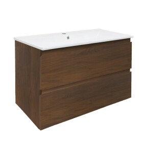 Koupelnová skříňka s umyvadlem SAT B-Way 99x50x45 cm ořech mat BWAY2100NUTU4BI BWAY2100NUTU4BI