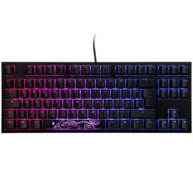 Ducky One 2 TKL PBT Cherry MX-Red černá / herní klávesnice / podsvícená / mechanická / drátová USB-C / DE (DKON1787ST-RDEPDAZT1)