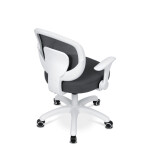 Dětská židle, výškově nastavitelná, šedá síťovina, KA-K1062 GREY