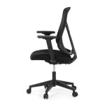 Kancelářská židle, synchronní mechanismus, černá síťovina, KA-S2173 BK